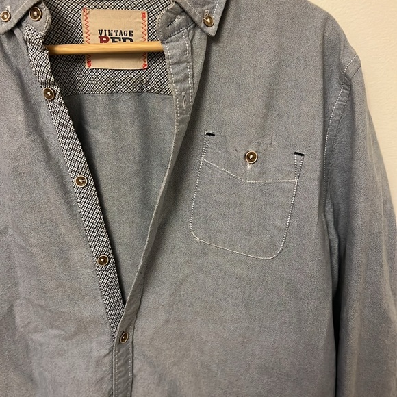 Vintage Red Button Up - Picture 3 of 3